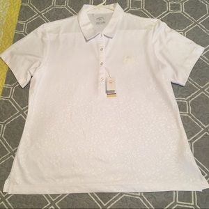 Monterey club white polo collared shirt